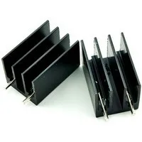 16x16x25 heat sink black