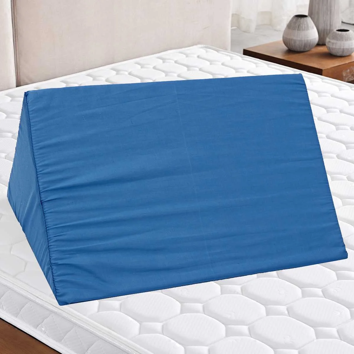 

Triangle Bedding Wedge Pillow Cotton Sponge Cushion Multifunctional Neck Back Body Support Cushion Pad Hospital Home