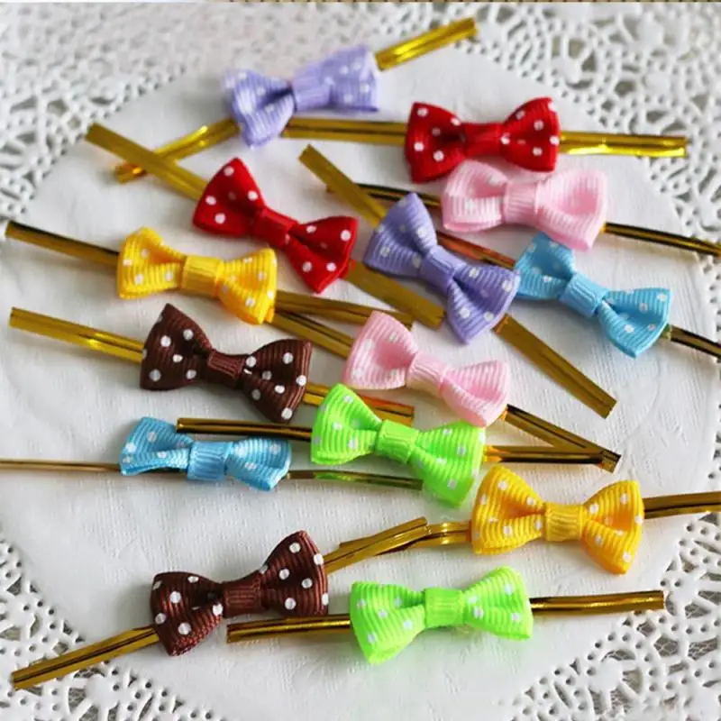 

20pcs 8cm Wire Metallic Twist Ties For Candy Bag Steel Baking Packaging Ligation Lollipop Dessert Sealing Twist Tie DIY A30