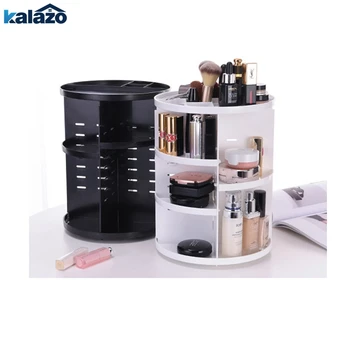 

Fashion 360-degree Rotating Makeup Organizer Box Brush Holder Jewelry Organizer Case Jewelry Makeup Cosmetic Storage Box