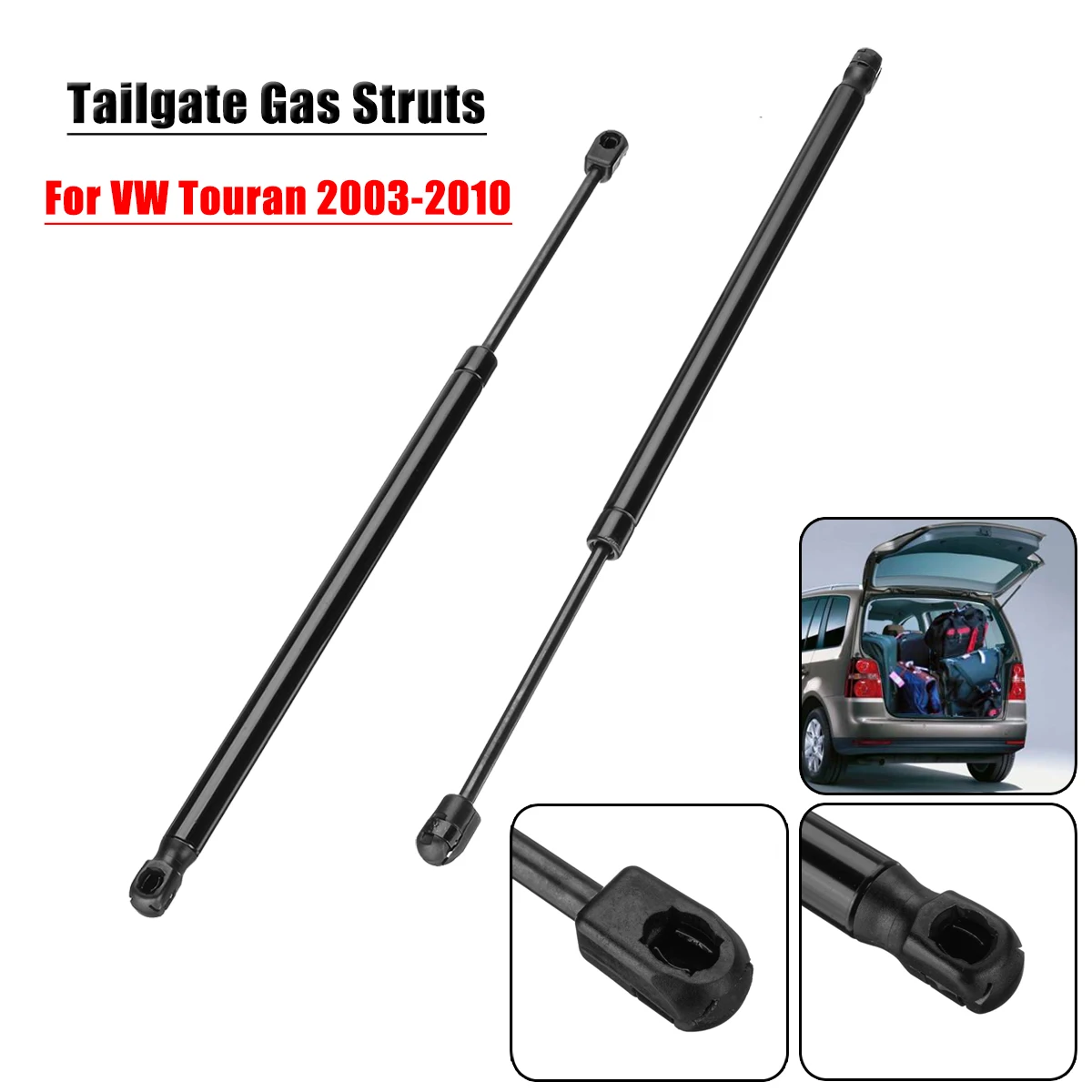 

2pcs Car Tailgate Rear Lift Support Bonnet Gas Struts For VW Touran 2003-2010 1T0827550C