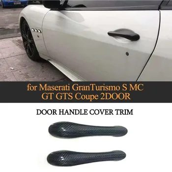 

For Maserati Granturismo S MC GT GTS Coupe 2 Door 2008 - 2012 Side Door Handle Covers Trim Carbon Fiber Car Stickers