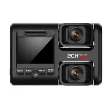 VODOOL Macchina Fotografica Dell’automobile DVR T692C 2.0 pollice LCD 1080 p FHD Doppia Lente di Visione Notturna Dash Cam Video Recorder Auto del precipitare Della Macchina Fotografica di Alta Qualità