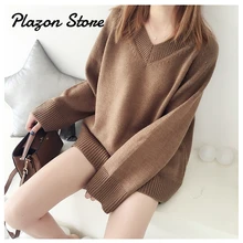 V Neck Drop Shoulder Loose Chunky Sweater Flare Sleeve Oversize Pullover Winter Warm Sweater Fashion Knit Sweater Coat V Neck Drop Shoulder Loose Chunky Sweater Flare Sleeve Oversize Pullover Winter Warm Sweater Fashion Knit Sweater Coat