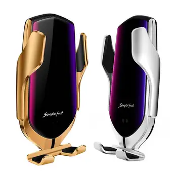 

Wireless Car Auto-Clamping Fast Charger Mount Holder For IPhone Xs/Xs Max/XR/X/8/8 Plus For Samsung Galaxy S10/S10+/S9/S9+/S8 Et