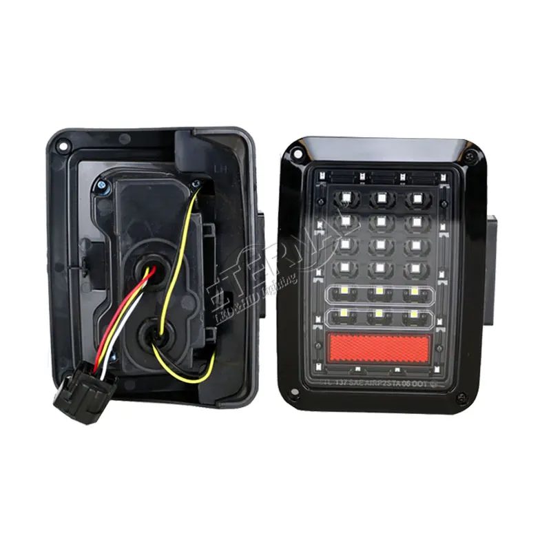 

free ship led tail brake light reverse daytime running lights for car 4x4 accessories off road wrangler jk US or Euro version