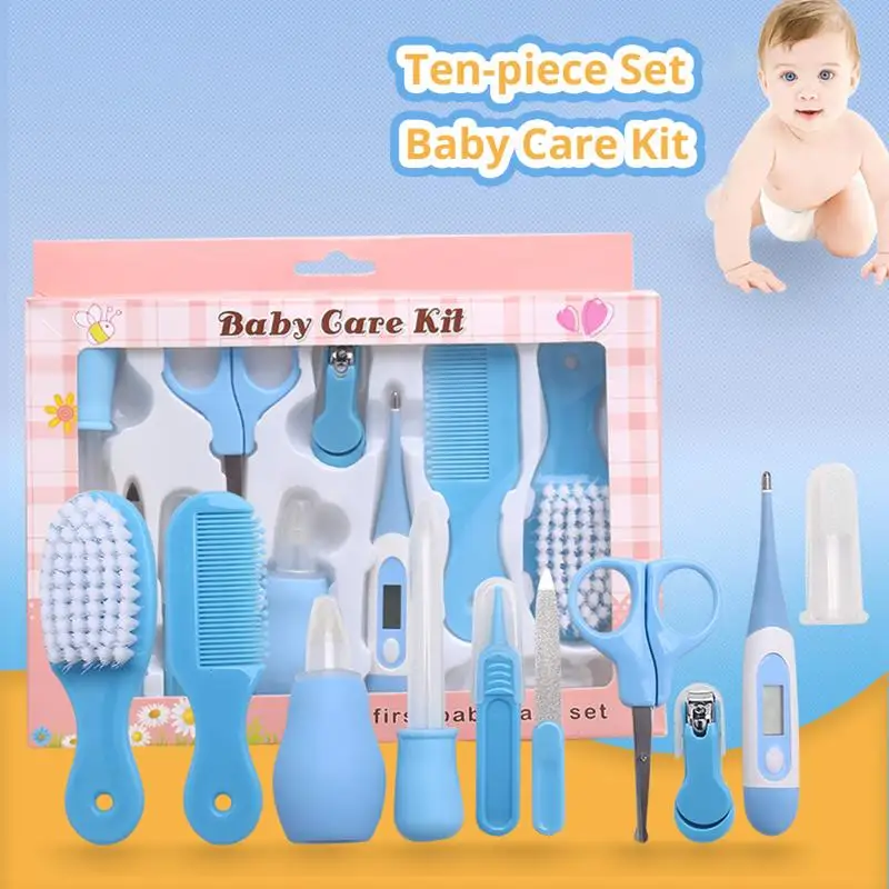 

10 Pcs Baby Safe Manicure Foot Set Nail Cutter Trimmer Clipper Scissors Care Products Kit Baby Nails Trimmer Tools For Newborn