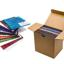 Полный набор акриловых перламутровых листов(PMMA), Пульсация/поток, 98 мм x 98 мм x 3,0 мм(Д x Ш x В), 20 цветов/комплект