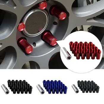 

20PCs Lug Nuts Car Retrofitting Classic Wheel Hub Nuts For Honda Mazda High-Duty 7075-T6 Forged Lightweight Screw