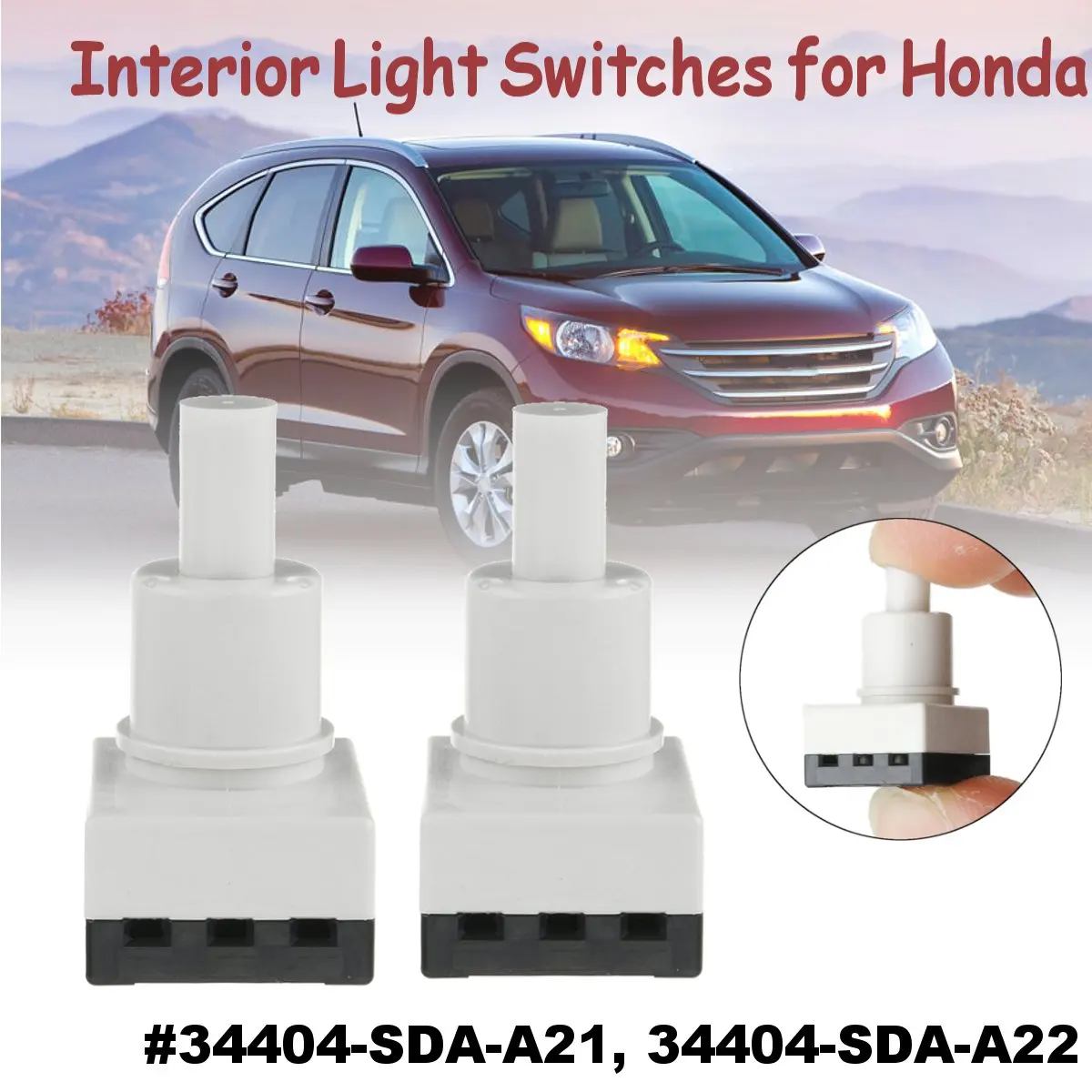 2Pcs Interior Dome Light Lamp Switch Sensor Fit for Honda for Accord