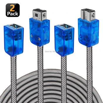 

EXLENE 3M/10ft 2 Pack NES SNES Classic Extension Cable Cord for Nintendo SNES Classic Mini Controller, NES Controller, Wii