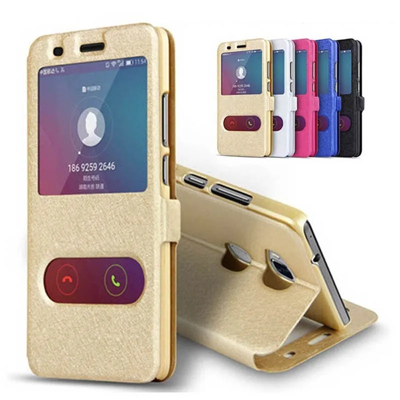 

Leather Filp Case For Huawei P20 P10 P30 Mate10 Mate 20 P30 Lite Pro Window View Coque Cover For Honor 8 9 10 Lite V10 Y7 8 Case