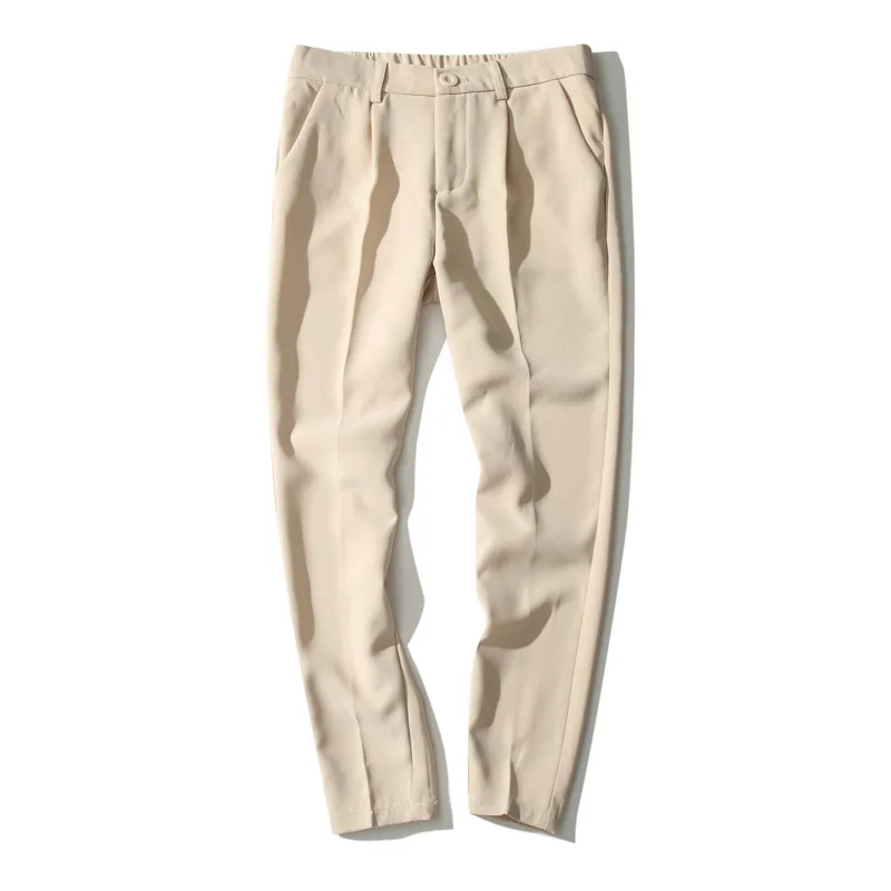 Men's Fashion Spring New Couple Casual Pants S-3XL Temperament Popular Wild Youth Personality Solid Color Loose Simple