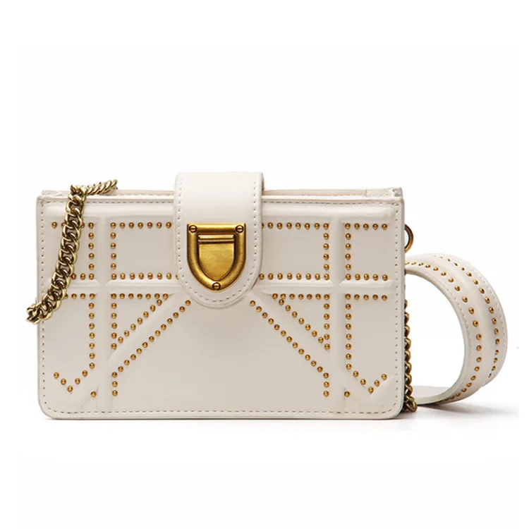

TOPEST Rivet Summer Small Bag Woman Mini- New Pattern Chain Package Single Shoulder Span Small Square Package Woman Package