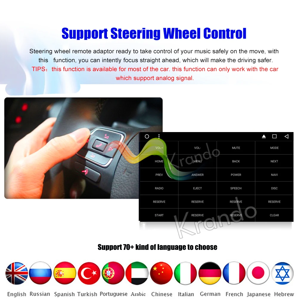 Discount Krando Android 8.1 9" Full touch car Multimedia player for Nissan Murano 2015+ navigation system radio player audio gps wifi BT 4