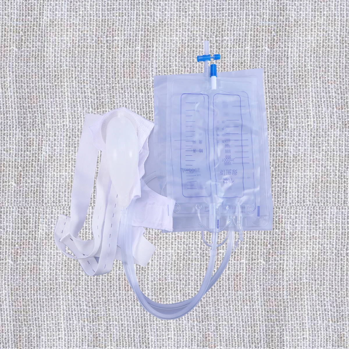 البولية أكياس قسطرة بولية واضح سيليكون 2000 ml استنزاف حقيبة مبولة حقيبة كيس بول مع مكافحة ارتداد صمام ل المسنين المرضى المستشفى