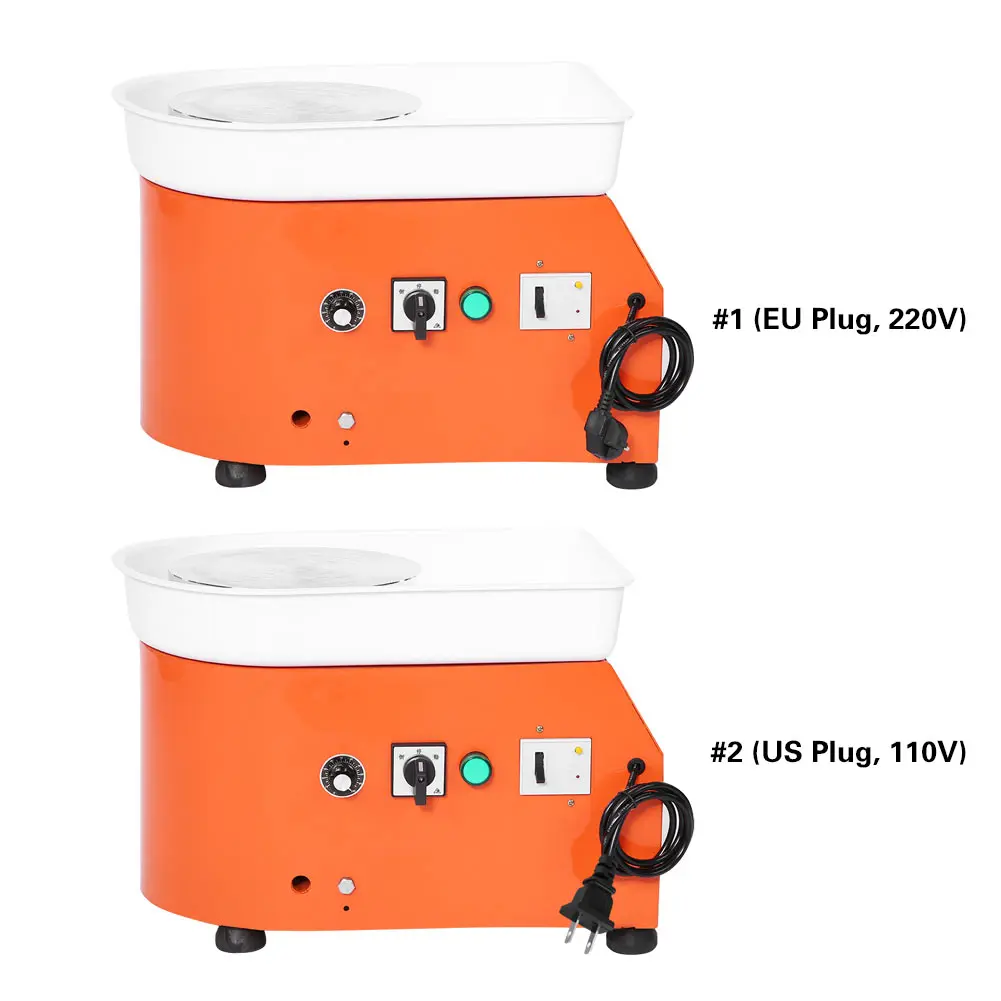 

turntable 250W Orange Pottery Wheel Machine Ceramic Throwing Shaping Tool Manual Speed Control electric pottery wheel