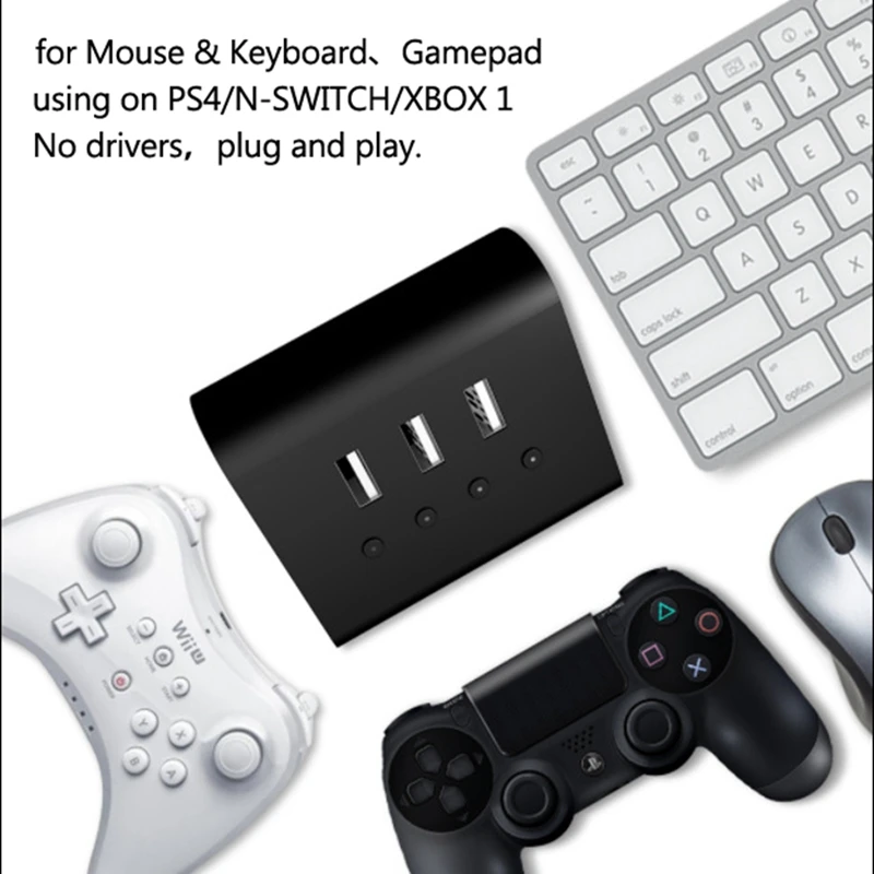 

WINBOX P1 Wireless Mouse Converter for Playstation4 PS4 for Switch for X1 for PC Gamepad Keyboard Mouse Converter Adapter USB