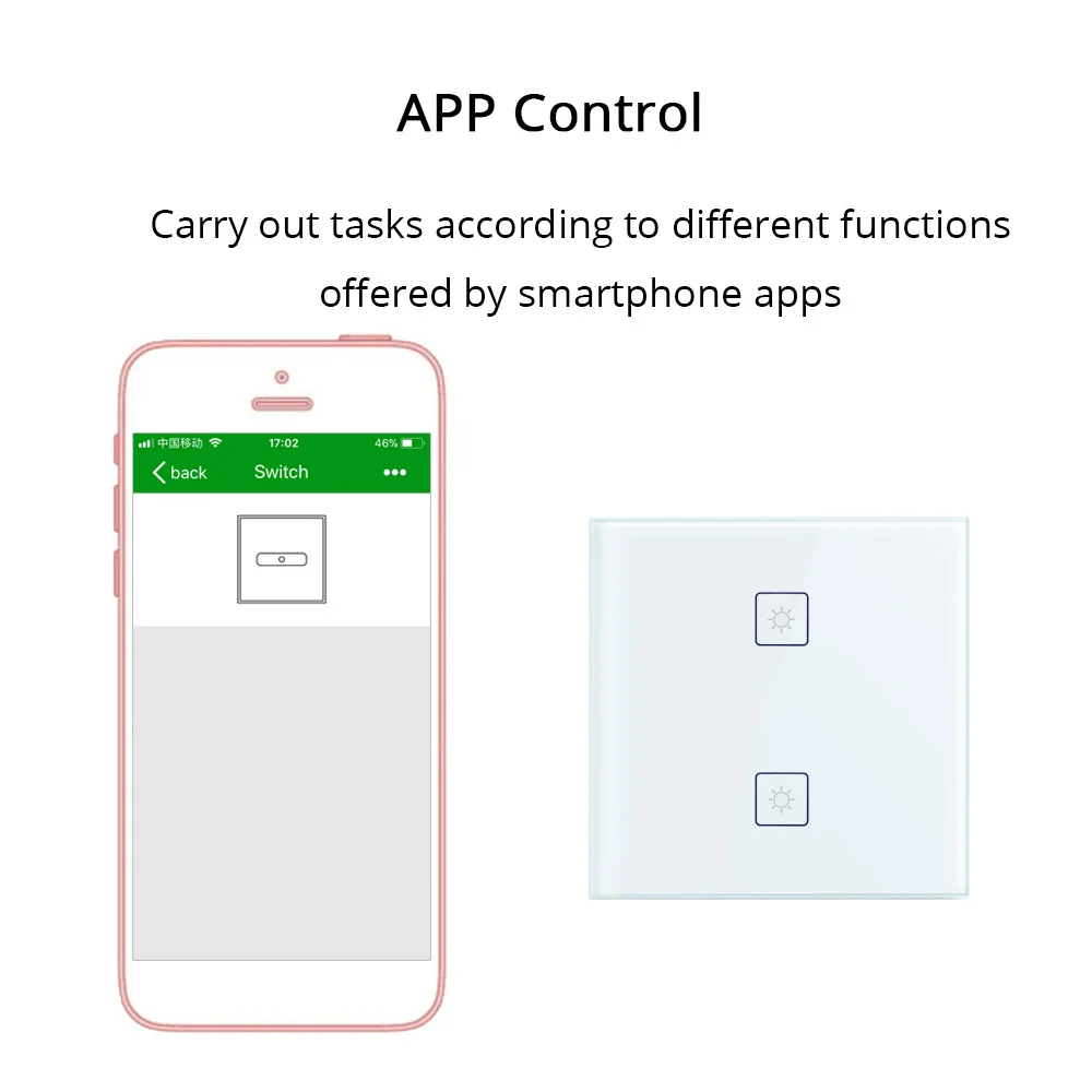 Zemsmart ЕС Zigbee светильник переключатель для смартфонов Echo Plus телефон контроллер Zigbee 3,0 2 Банды настенные переключатели