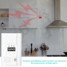 90-270 в натуральный датчик утечки газа Утечки Детектор аварийной сигнализации бытовой безопасности устройства США Plug