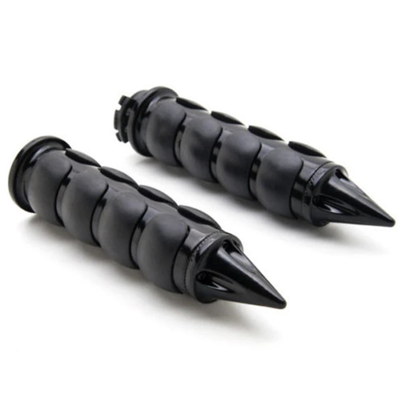 

Motorcycle Custom 1'' 25mm Handlebar Spike Bar End Rubber Hand Grip For Mountain Bike Bar Ends Bicycle Hand Grips
