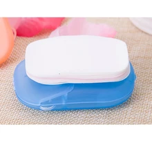 Путешествия Портативный Ручная стирка ароматные одноразовые смоченная бумага мини Мыльница случайный цвет активного отдыха