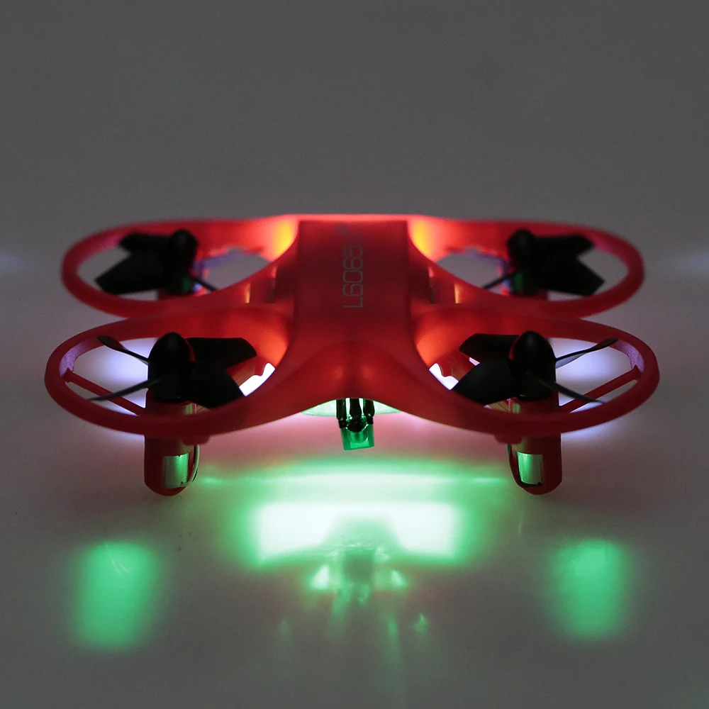 L6065 мини Радиоуправляемый Дрон с инфракрасным управлением квадрокоптер LED