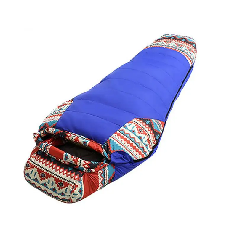 

Outdoor Hiking Camping Mummy Sleeping Bag Duck Down Waterproof Ultralight Winter Warm Keeper