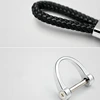 20pcs Metal+Leather Car Keychain Key Chain Key Ring Keyring For BMW Nissan Kia Citroen Toyota Audi Mercedes VW honda Car shape ► Photo 3/6