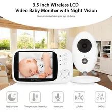 3,5 дюйма Беспроводная радионяня цифрового видео для мониторов безопасности дома няня Камера Температура ночной сон монитор для зрения