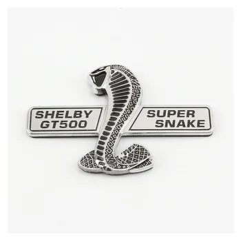 

JDM Style Funny Car Stickers and Decals Super Snake Cobra Wall Plaque Emblem Badge Wings Sticker For Ford Mustang Shelby GT500