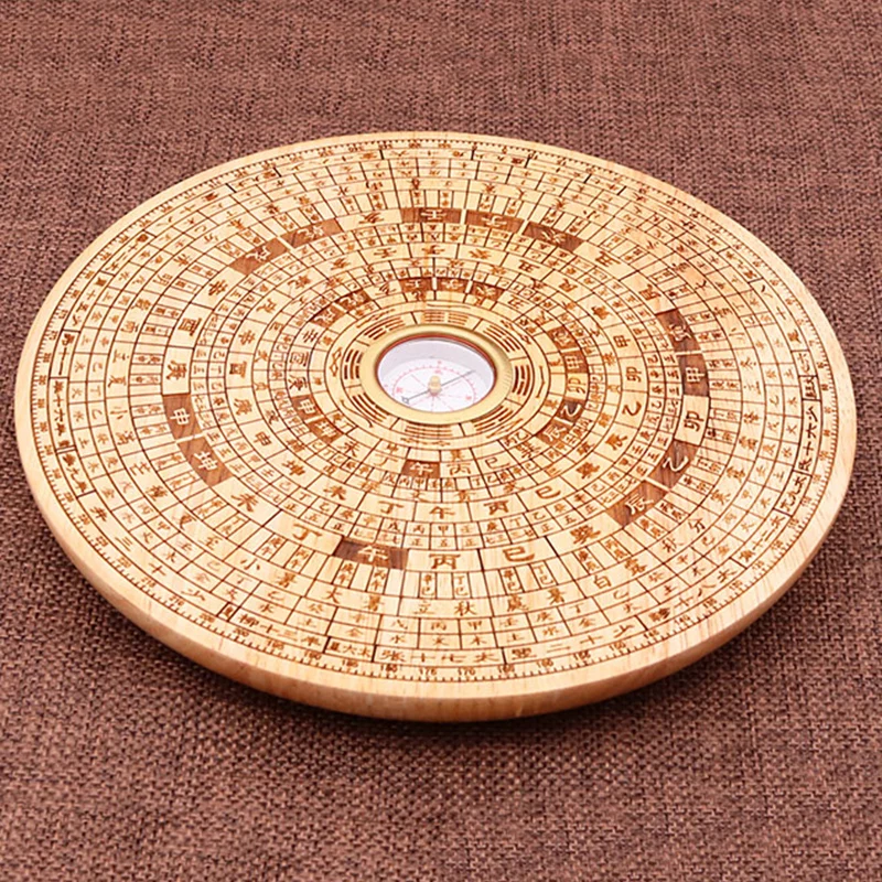 

Murals Compass Gossip Feng Shui Pan Compass High-precision Ghost Blow Lamp Professional Beginners Mahogany Disk Home Decoration