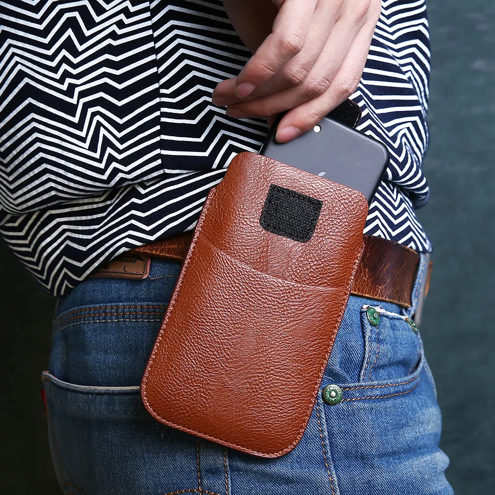 

KISSCASE Vintage Mobile Phone Pocket Cases For iPhone 7 7 Plus Luxury Leather Waist Phone Bag For iPhone 8 8 Plus Case Capinhas