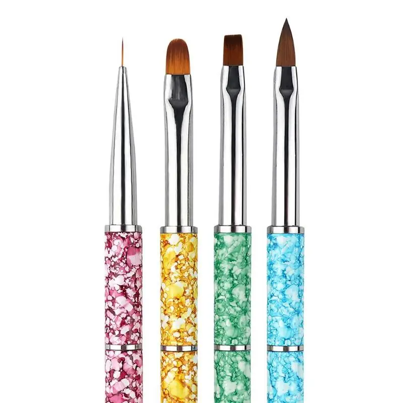 

1PC Detachable Nail Art Brush Liner Marble Stripes UV Gel Extension Painting Coating Acrylic Liquid Powder Carving Pen