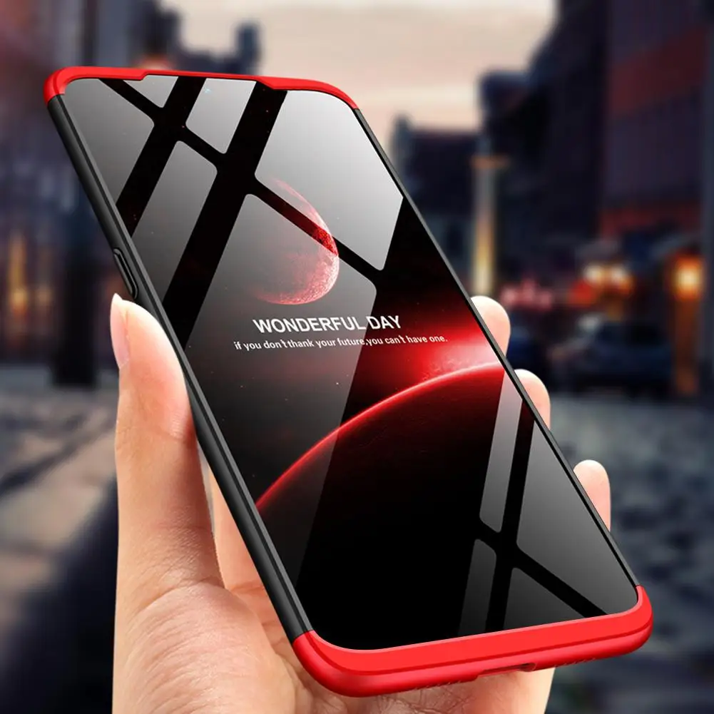 

DSstyles For OPPO realme3 Ultra Slim PC Back Cover Non-slip Shockproof 360 Degree Full Protective Case
