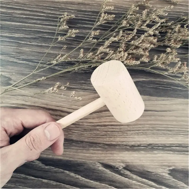 Elm краб морской молоток для еды маленький деревянный молот мяса еда эльмы