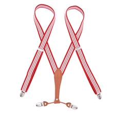 25 мм взрослых брюки для девочек 4 клип висит ремни женские длинные зажимы для подтяжек пятно 30 цвет дополнительно Высокое качество модные