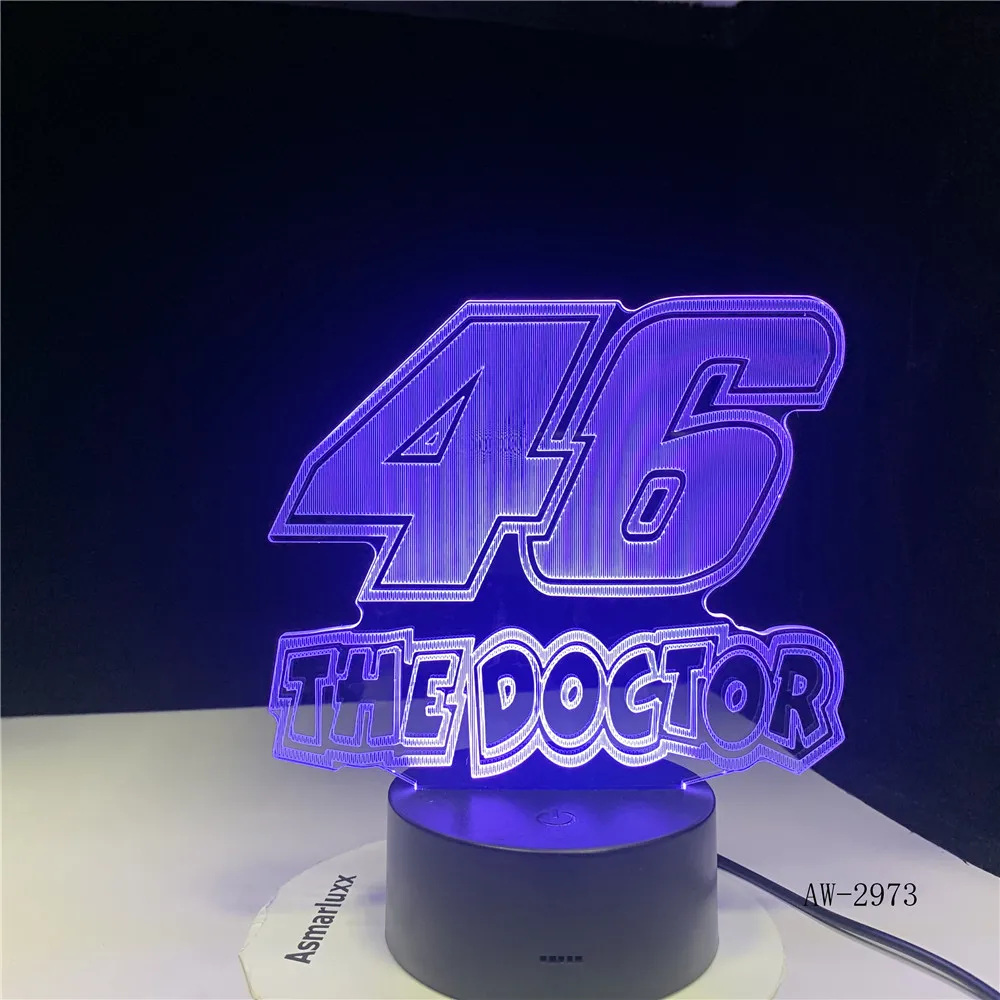 46 The Doctor 3D светодиодный светильник ночник Drop Shipping Hot RGBW Bulb Рождественский