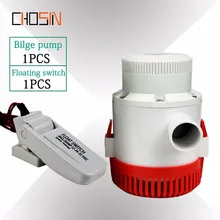 3500GPH Large Flow Electric Boat Bilge Water Pump 12v 24v Dc With Float Switch Set Submersible 12 24 Volt 3500 Gph