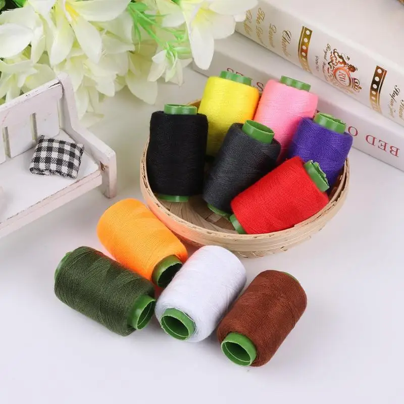 

10pcs Large Capacity Polyester Sewing Thread Embroidery Sewing Machine Tool Durable Sewing Threads For Hand Machines