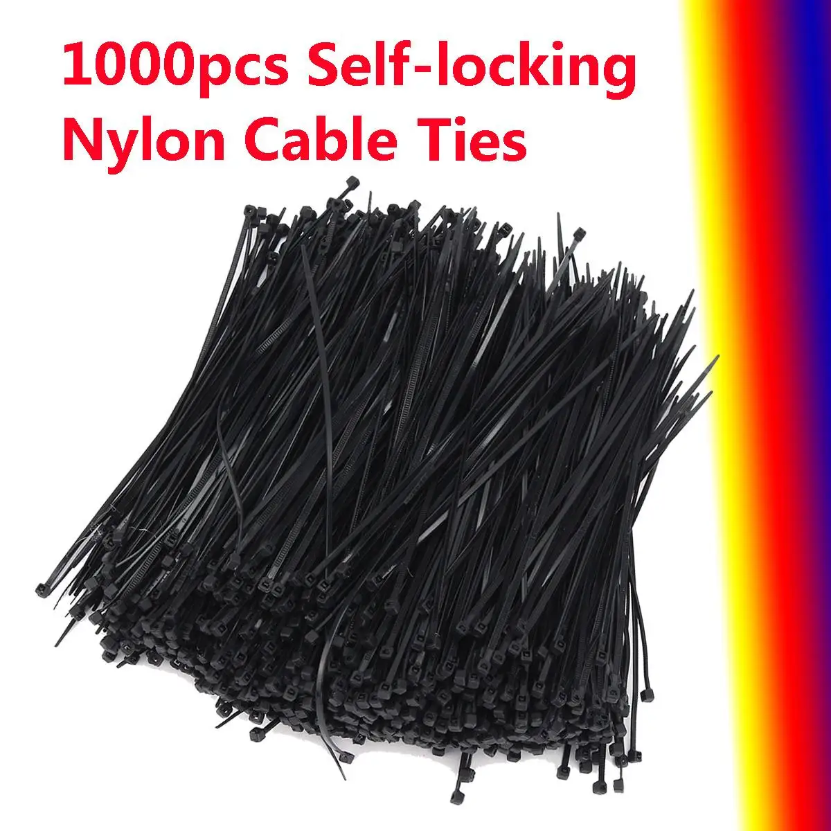 WIRE TIES Brand New terminal zip pull tie clamp 500pc 12 /" Long BLACK CABLE