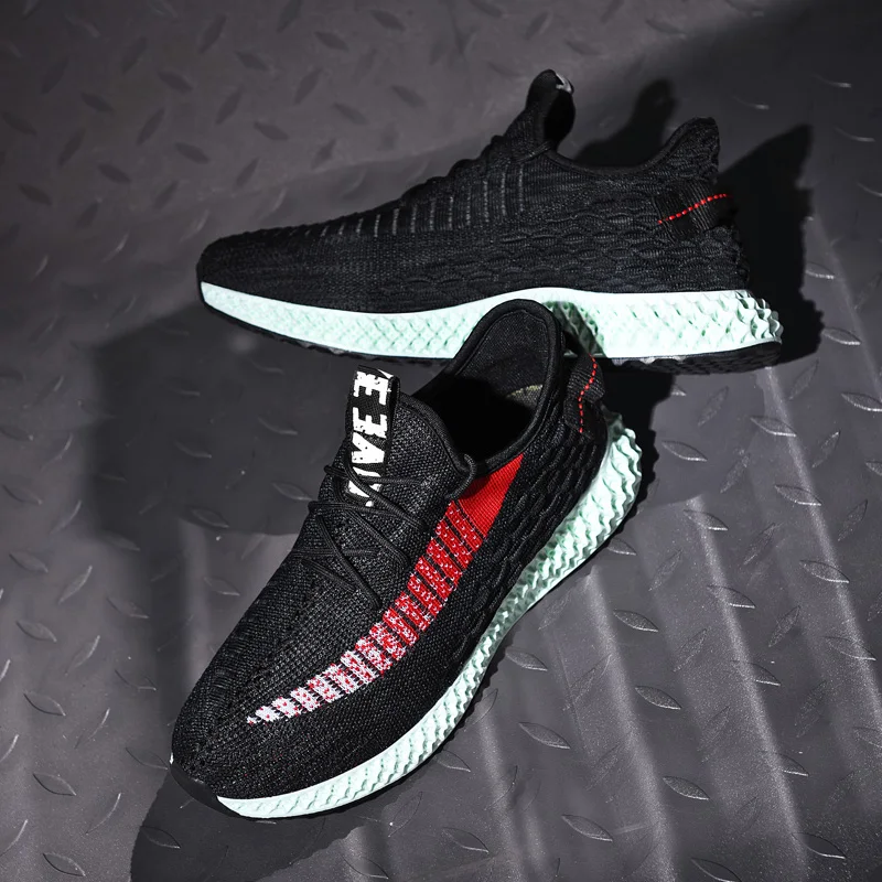 2019 New 4D Print Man Sneakers Men Running Shoes Light Sport Shoes Male Summer Blade Shoes Breathable Outdoor Walking Jogging
