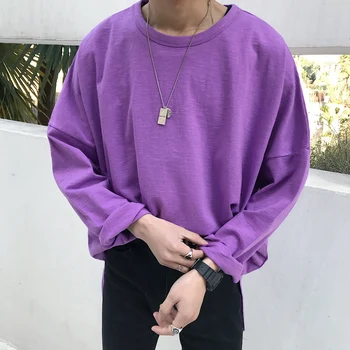 

2019 Spring And Summer New Hot Korean Version Of The Couple Loose Fashion Cotton Casual Pullover T-shirt Men Harajuku Streetwear