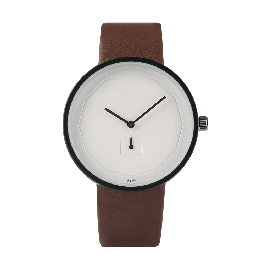 

Trendy Quartz Wristwatches Minimalist Style Male Leather Strap Stylish Couple Watch Man Woman Creative Birthday Anniversary Gift