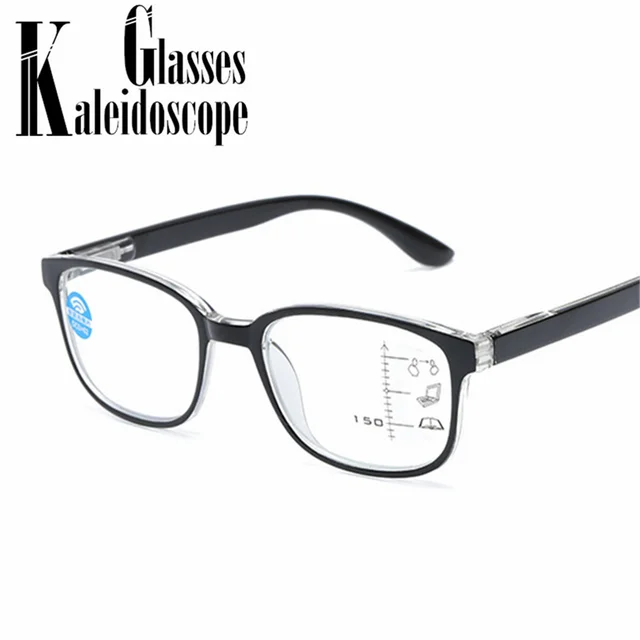 Anti blue light Reading Glasses Men Glasses 2.5 Progressive Multifocal