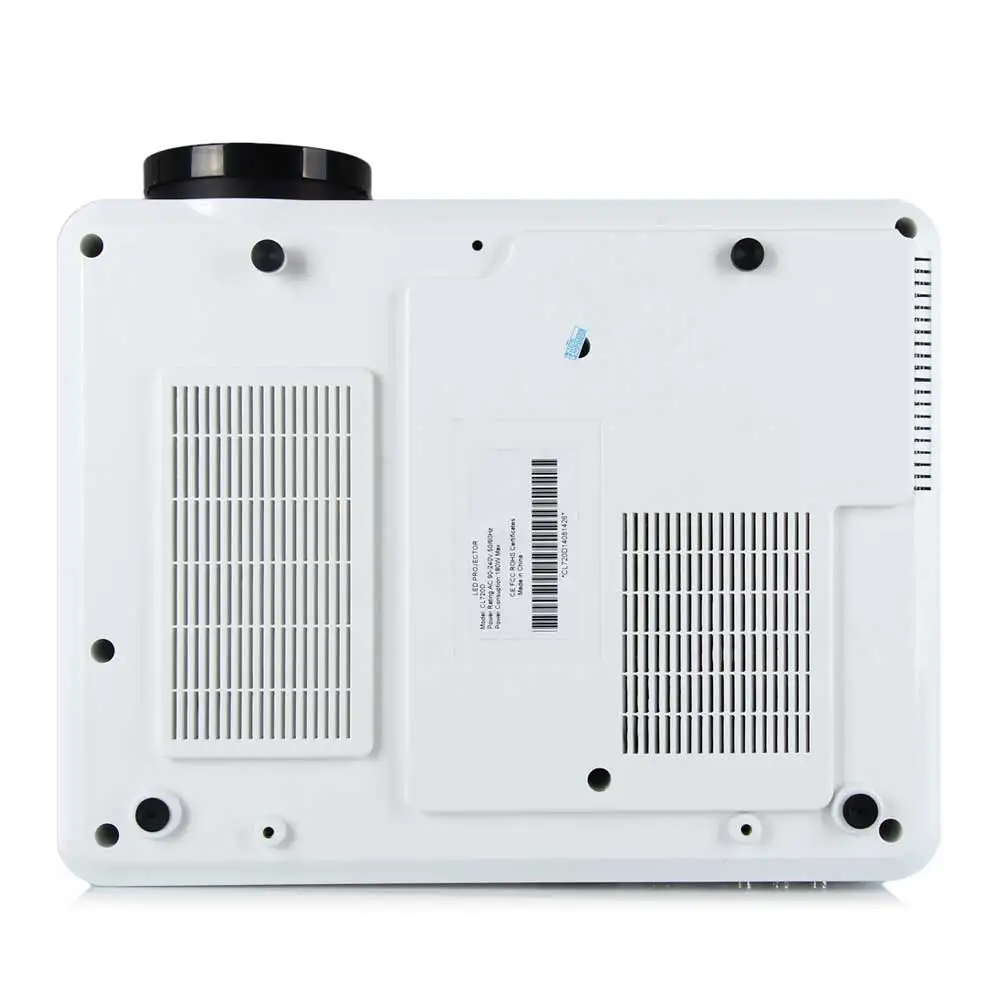 Coolux CL720 LCD العارض HD 1080 P 3000 لومينز 1280X800 بكسل مع التناظرية التلفزيون واجهة متعددة اللغات للترفيه المنزلي