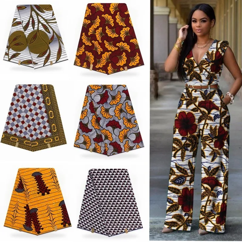 

Dutch Wax African Wax Veritable Ankara Fabric 2019 Latest African Fabric Print 100% Cotton Pagne Africain hot Wax guaranteed