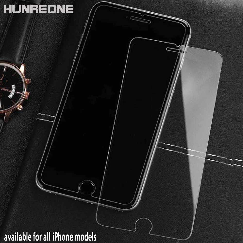 

Hunreone High Quality 2.5D Screen Protector Tempered Glass For iPhone X XS XR XS Max For iPhone 7 7P 8 8P 6 6S 6P 6SP