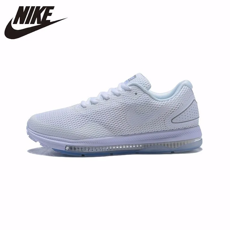 Nike Zoom All Out Low 2,0 Мужская обувь для бега амортизирующие износостойкие дышащие кроссовки черный/серый # AJ0035