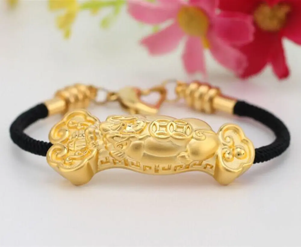 

Authentic 999 24K Yellow Gold Pendant 3D Lovely Ruyi Long Pendant 1pcs